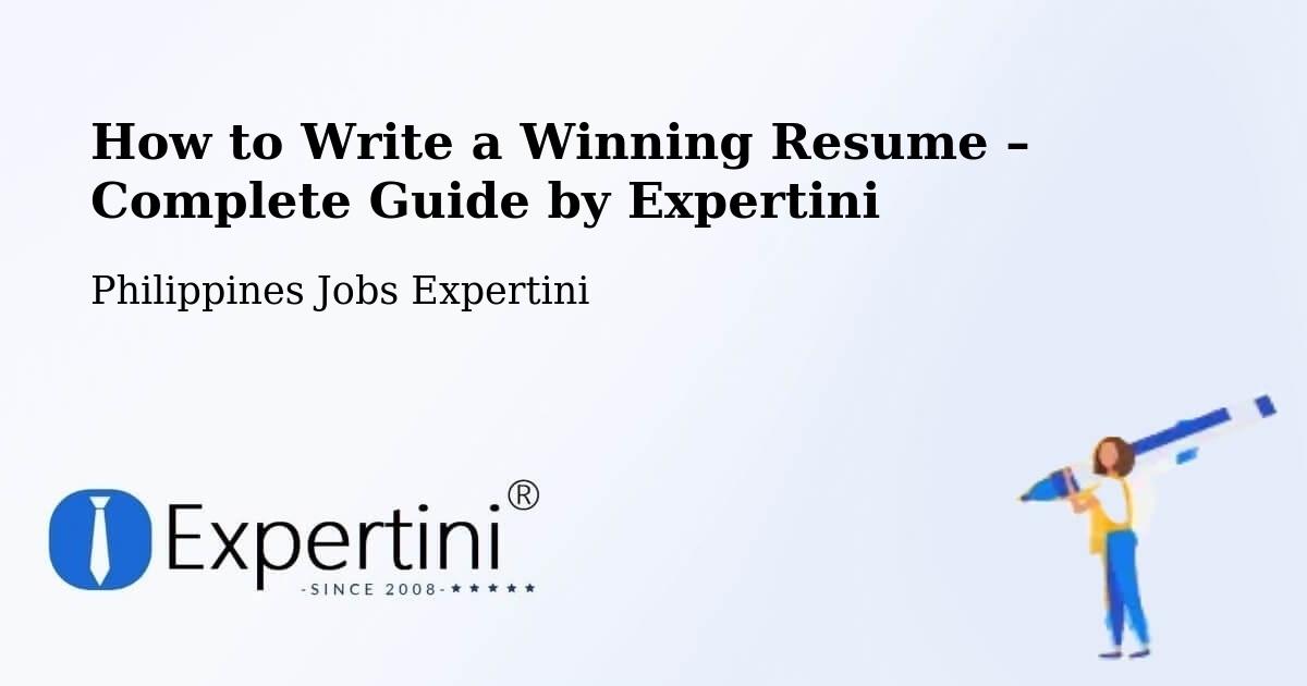 Resume Writing Guide for Job Seekers – Batutitik - Batutitik, Philippines Jobs Expertini